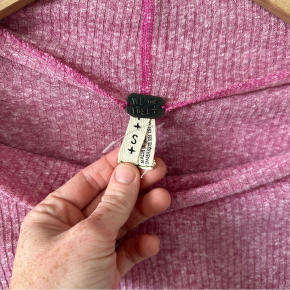 We The Free Londontown Pink Thermal Tunic Top Small - Picture 3 of 16